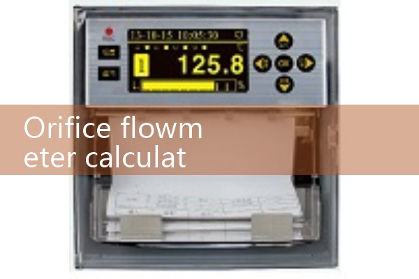 Calculation software for orifice flowmeter